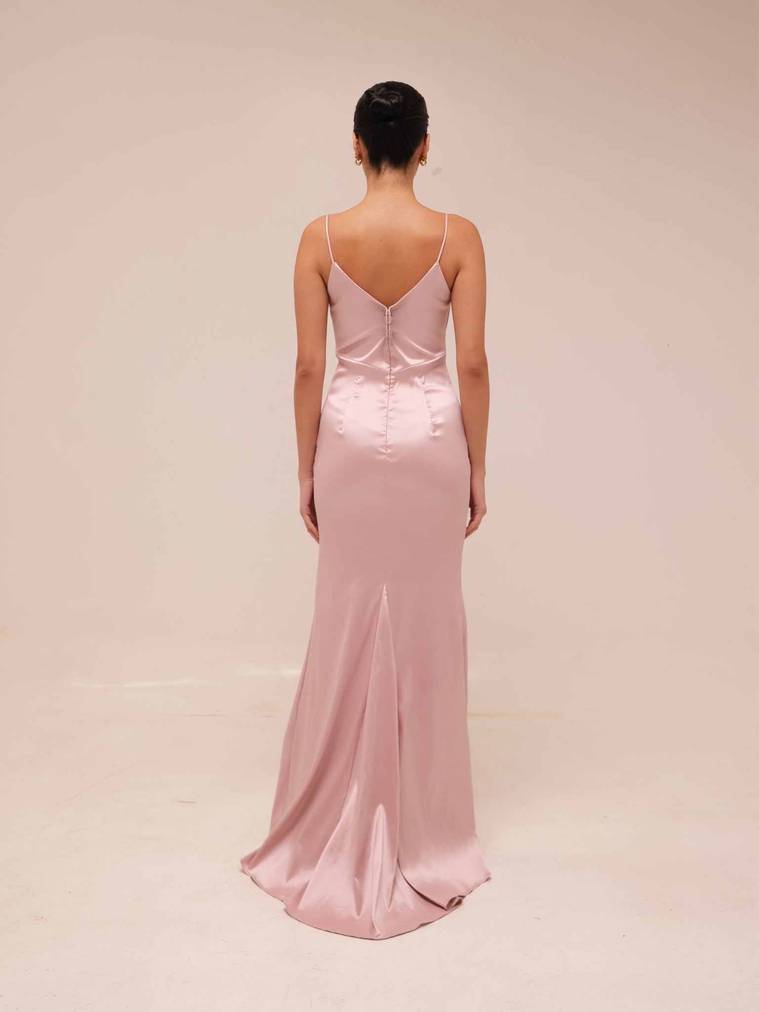 Bow-Detail Dress in Rose