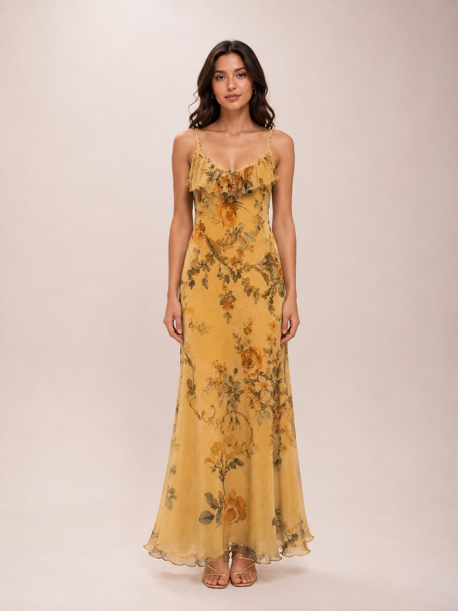 Golden Bloom Dress