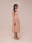 Plain Sleeveless Midi Dress