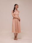Plain Sleeveless Midi Dress