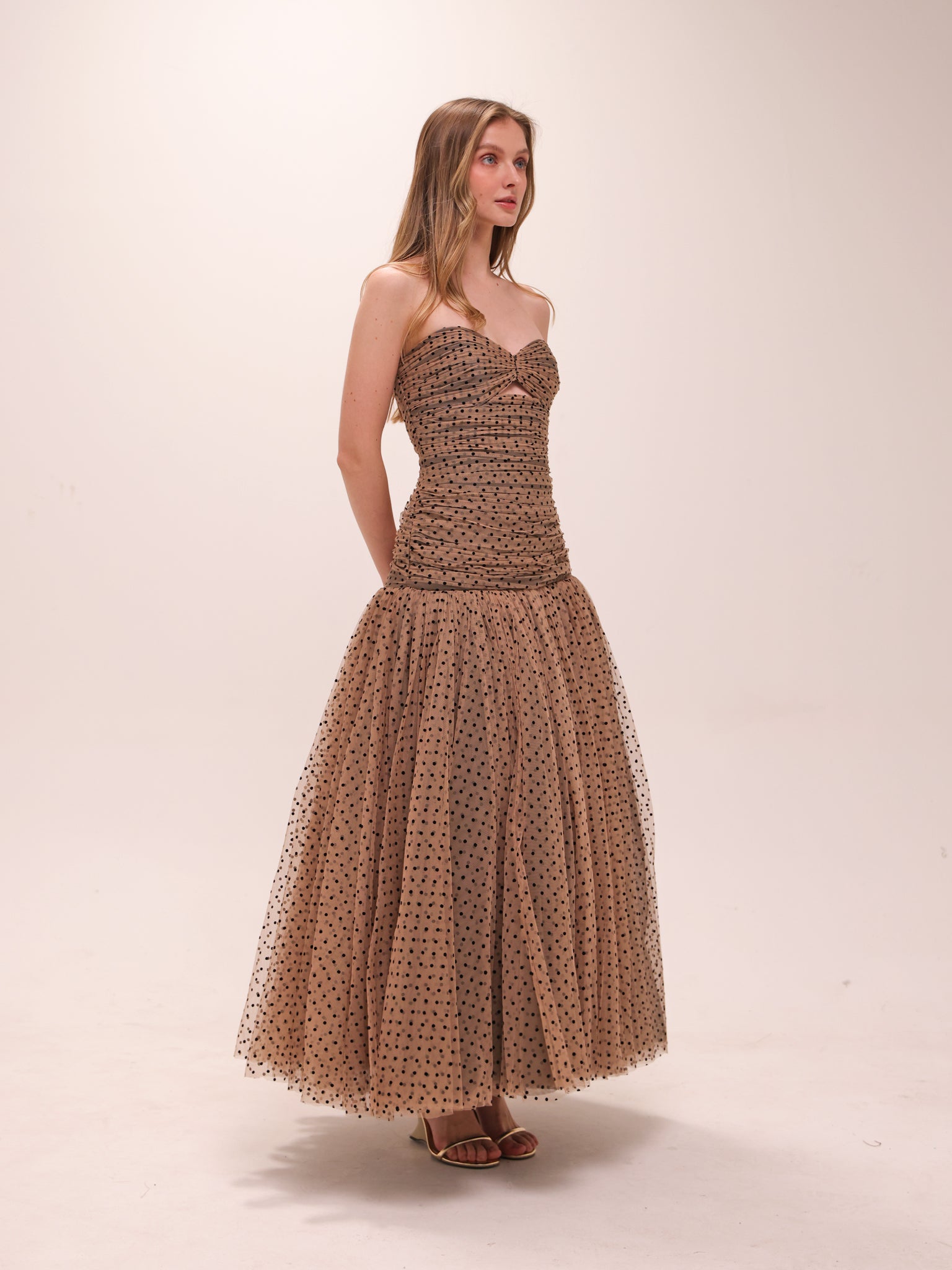 Polka Tulle Gown
