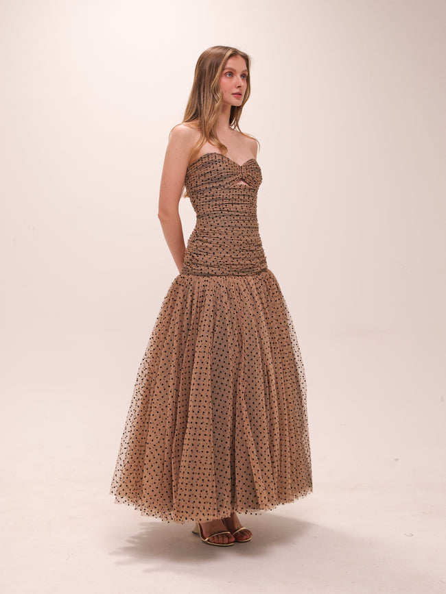 Polka Tulle Gown