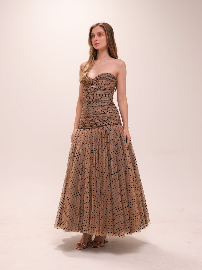 Polka Tulle Gown