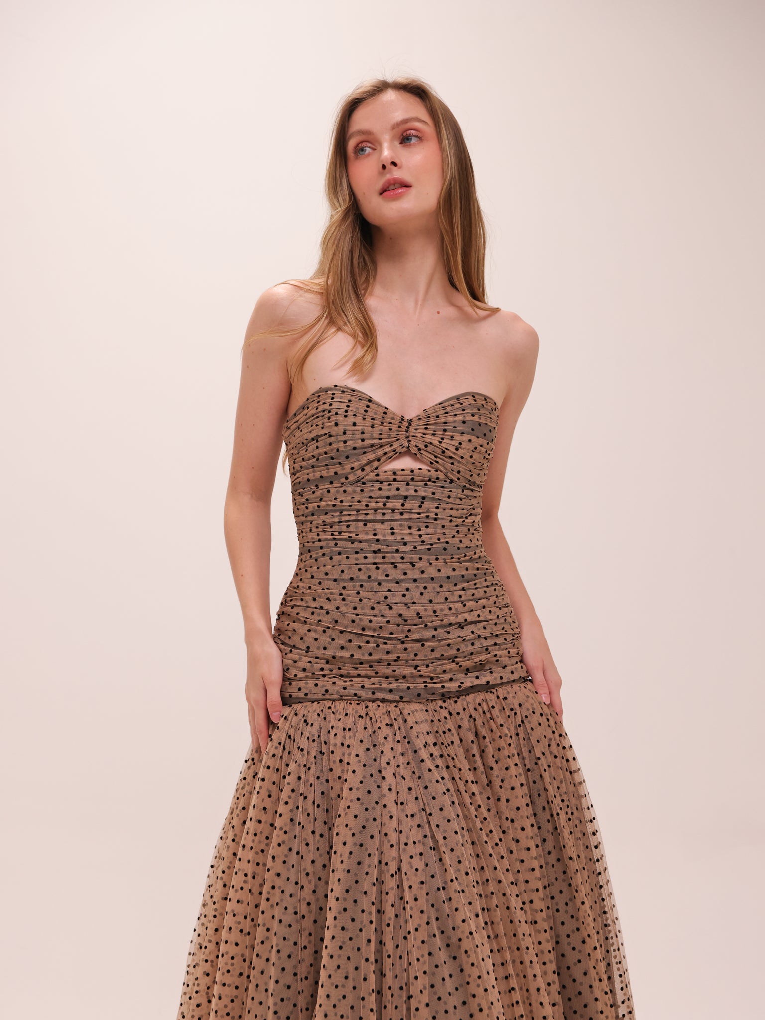Polka Tulle Gown