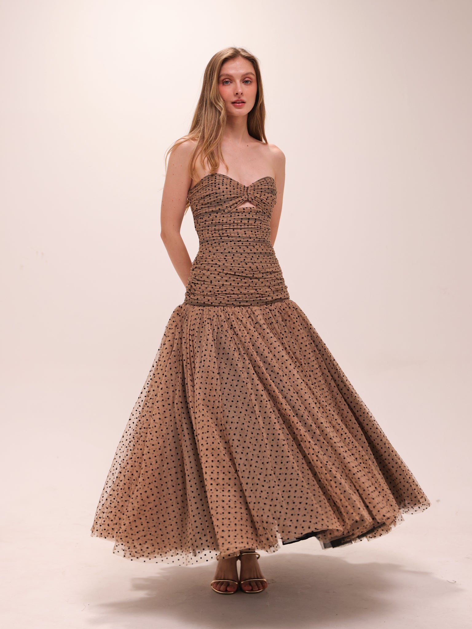 Polka Tulle Gown