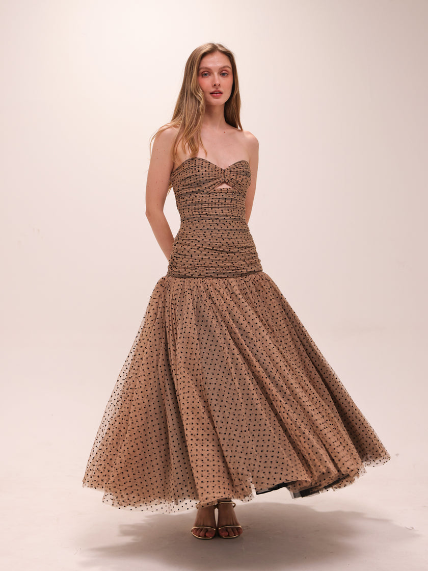 Polka Tulle Gown
