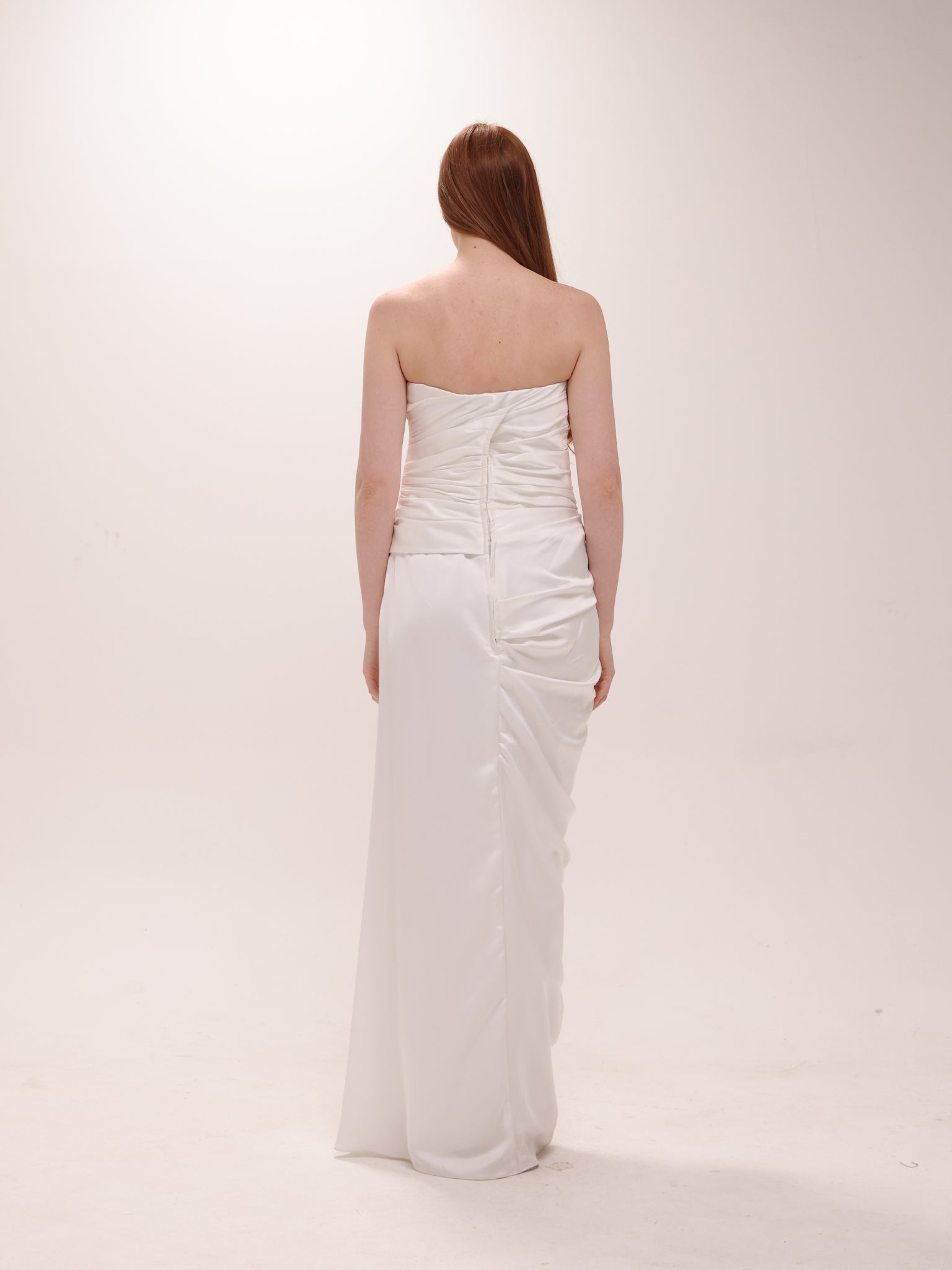 Ruched Slit Dress