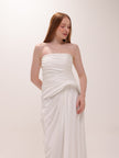 Ruched Slit Dress