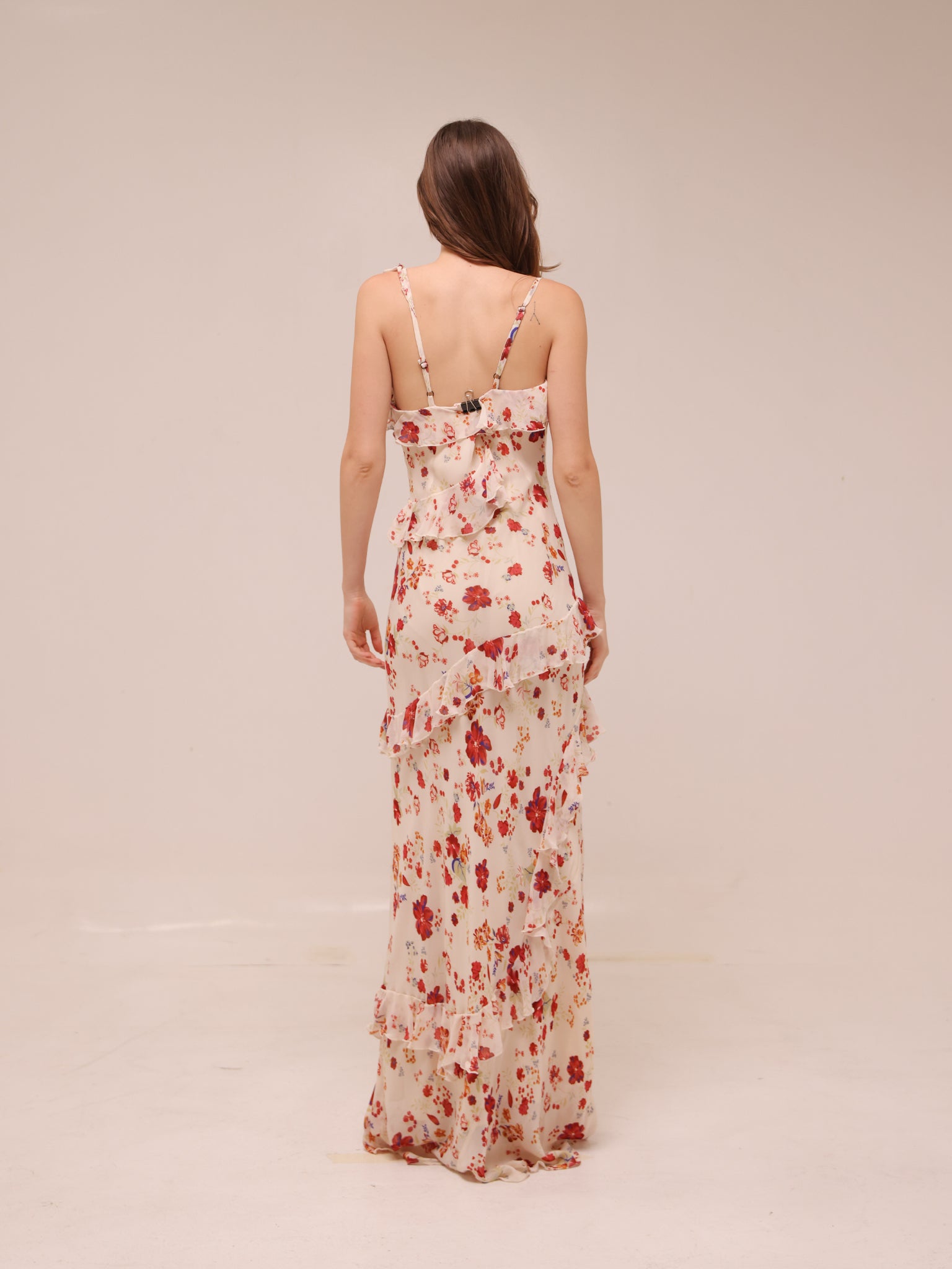 Isabella Ruffle Maxi Dress