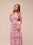 Daytona Pleated Floral Maxi Dress