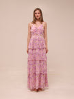 Daytona Pleated Floral Maxi Dress