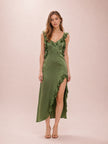 Sonnet Silk Gown in the Ferman Green