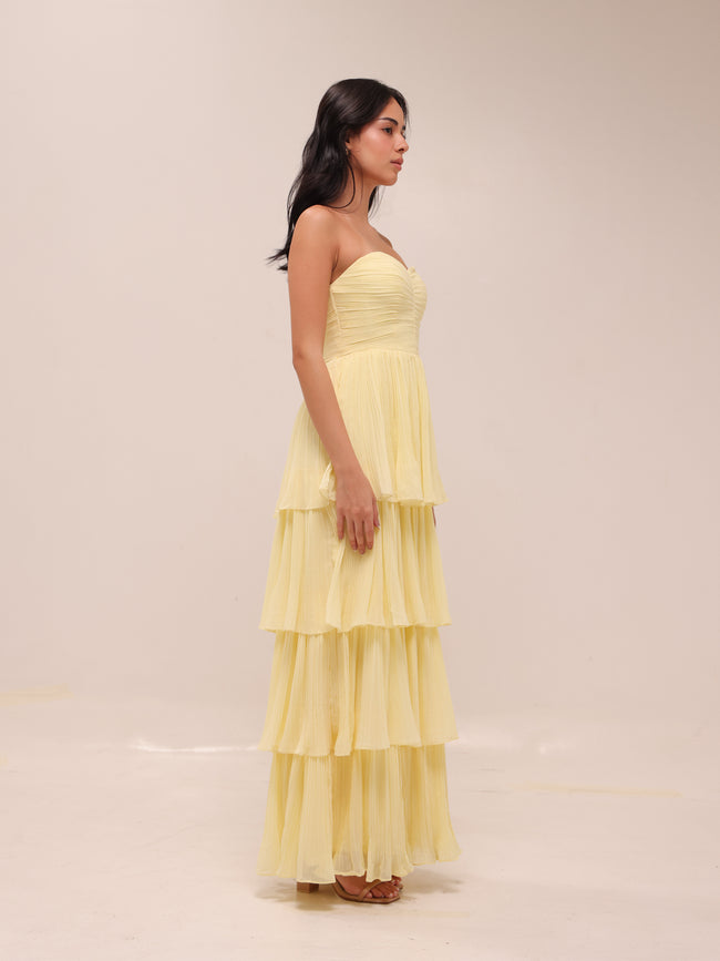 Isla Lemon Maxi Dress Sorbet Dress
