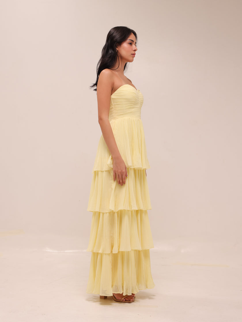 Isla Lemon Maxi Dress Sorbet Dress