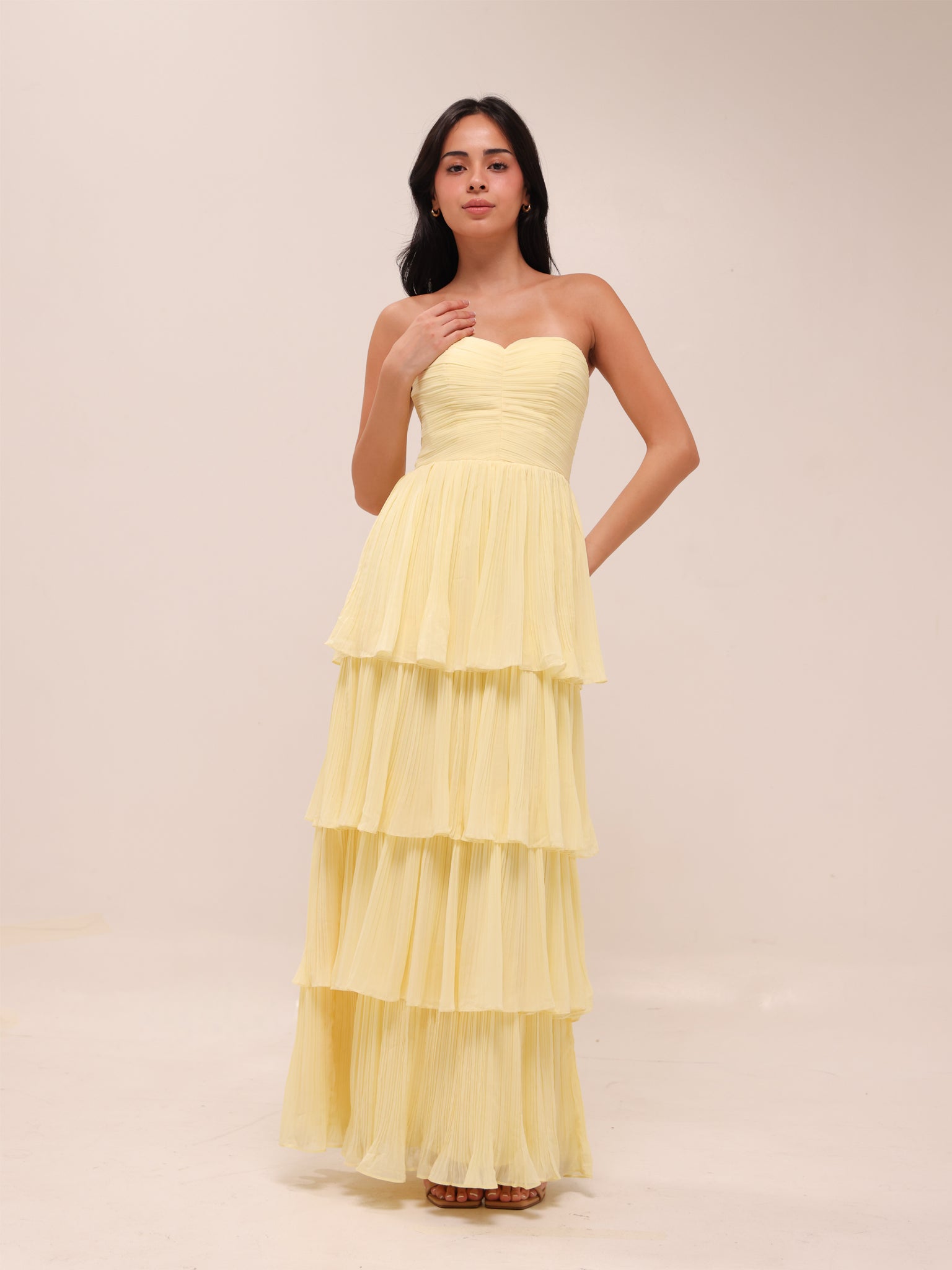 Isla Lemon Maxi Dress Sorbet Dress