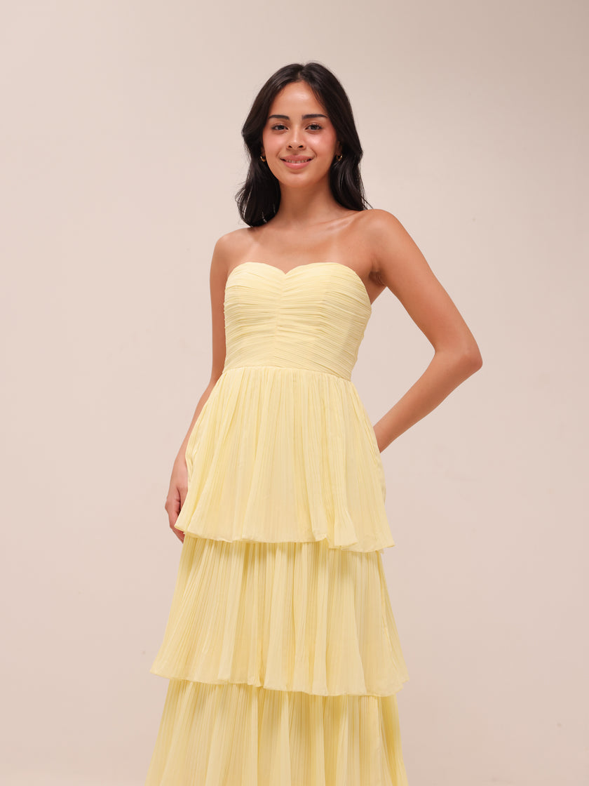 Isla Lemon Maxi Dress Sorbet Dress