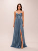Tyla Powder Blue Pleated Maxi Dress