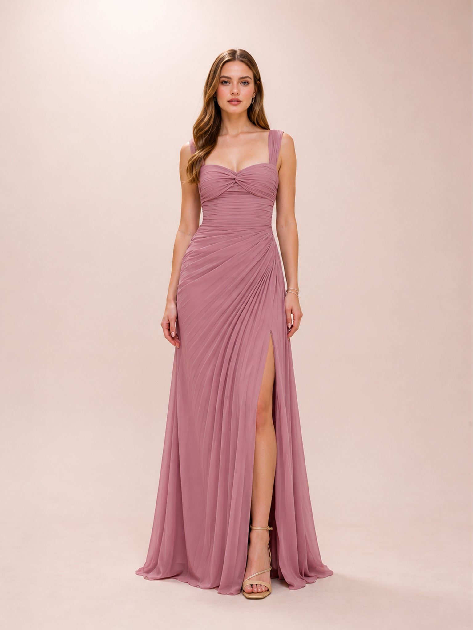 Amberly Dress in Vintage Mauve