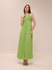 Liora Pleated Maxi Dress