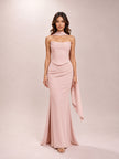Sorrel Two Piece Powder Pink Mermaid Corset Chiffon Dress