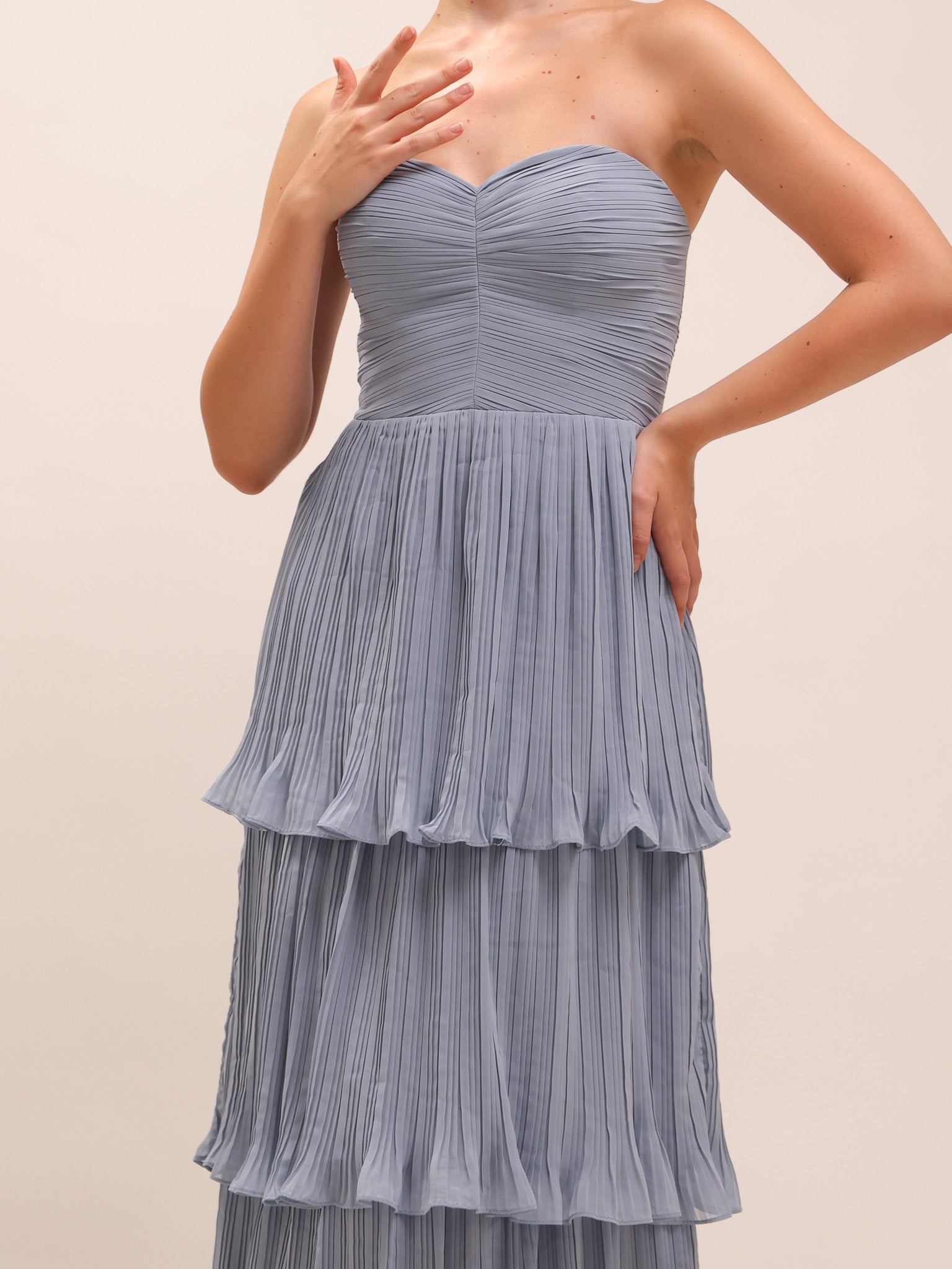 Isla Powder Blue Maxi Dress