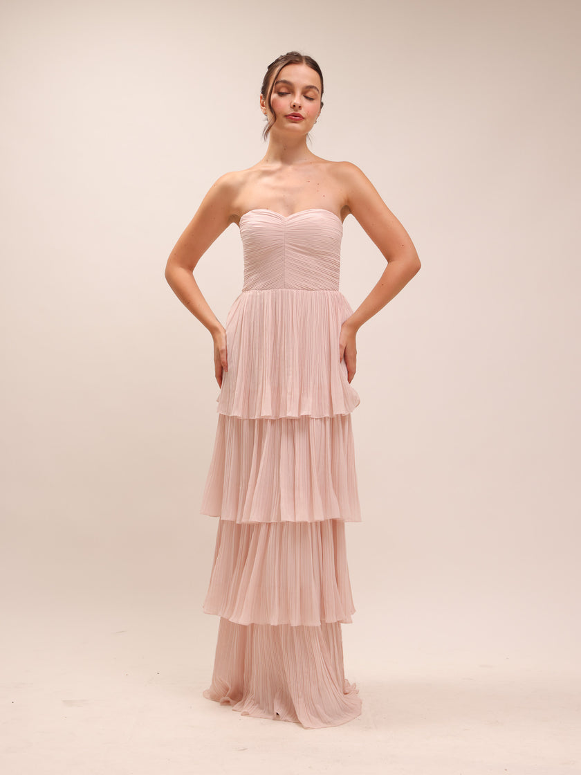 Isla Powder Pink Maxi Dress
