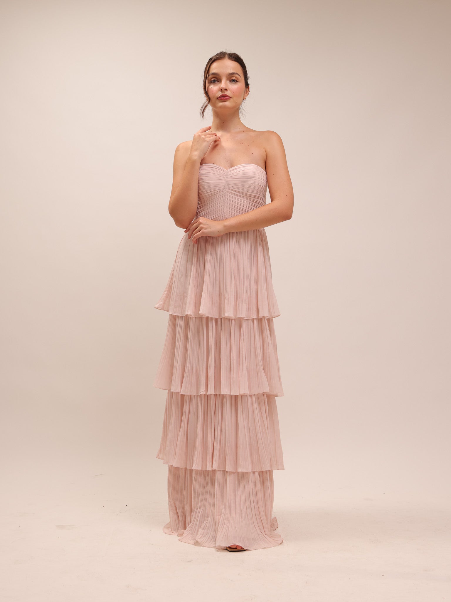 Isla Powder Pink Maxi Dress