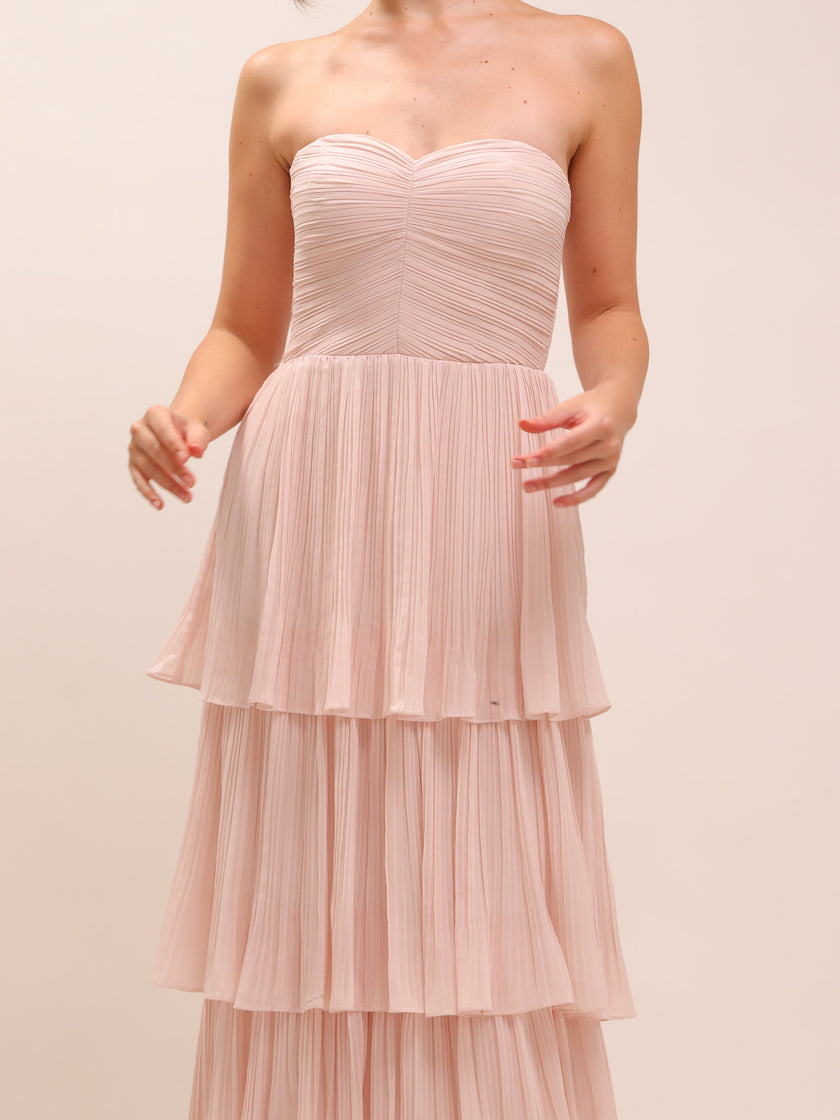 Isla Powder Pink Maxi Dress