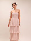 Isla Powder Pink Maxi Dress