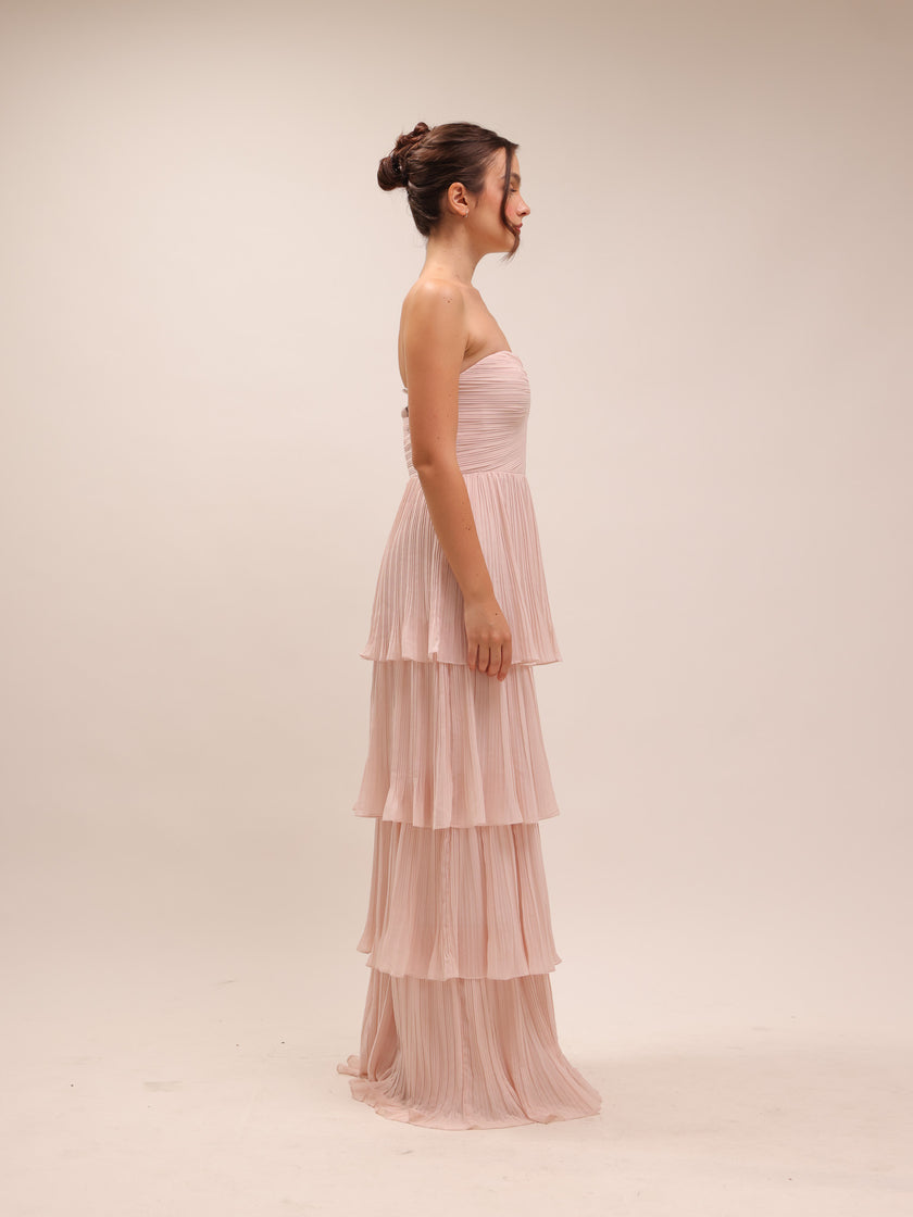 Isla Powder Pink Maxi Dress