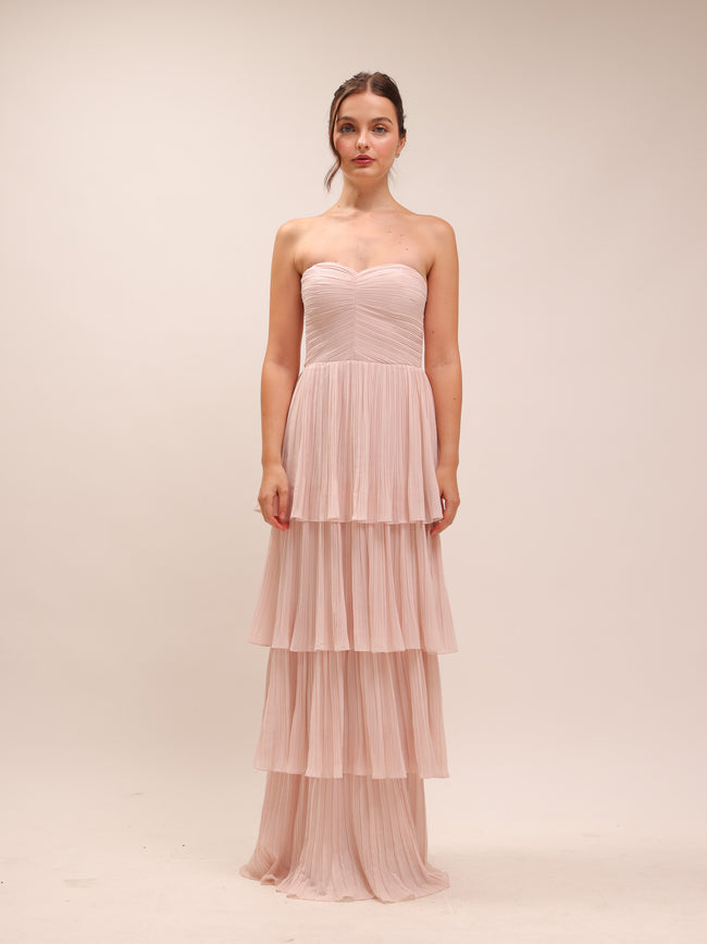 Isla Powder Pink Maxi Dress