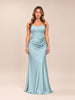 Debra Scuba Crepe & Satin Strapless Dress