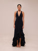 Midnight Ruffle Gown