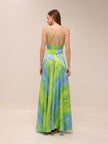 Leo Satin Printed Gown