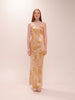 Dusty Palms Strapless Dress