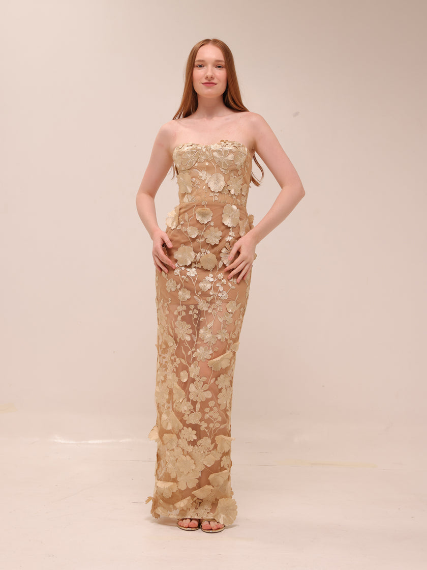 Jasmine Column Gown