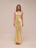 Margot V Maxi Dress in Butter Yellow