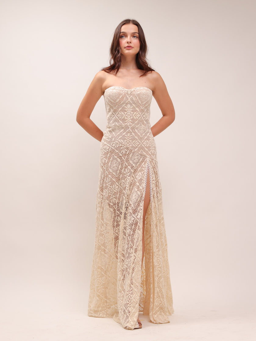 Elena Crochet Gown