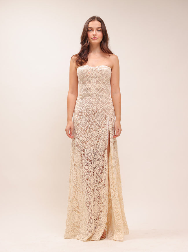 Elena Crochet Gown