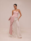 Pink Draped Bow Top