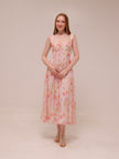Esra Printed Midi Dress
