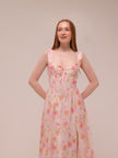 Esra Printed Midi Dress