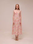 Esra Printed Midi Dress