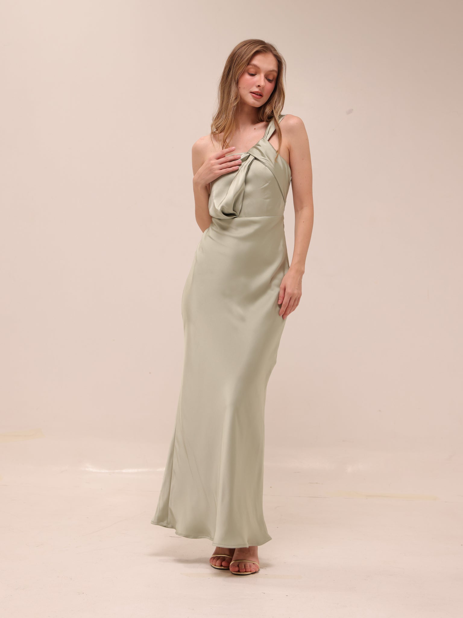 Greta Maxi Dress in Olive