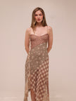 Meadow Patchwork Slip Midi Dress