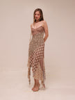 Meadow Patchwork Slip Midi Dress