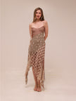 Meadow Patchwork Slip Midi Dress