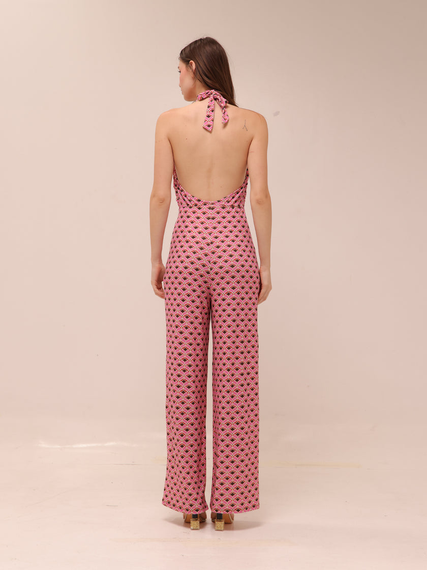 Pink Mosaic Jumpsuit