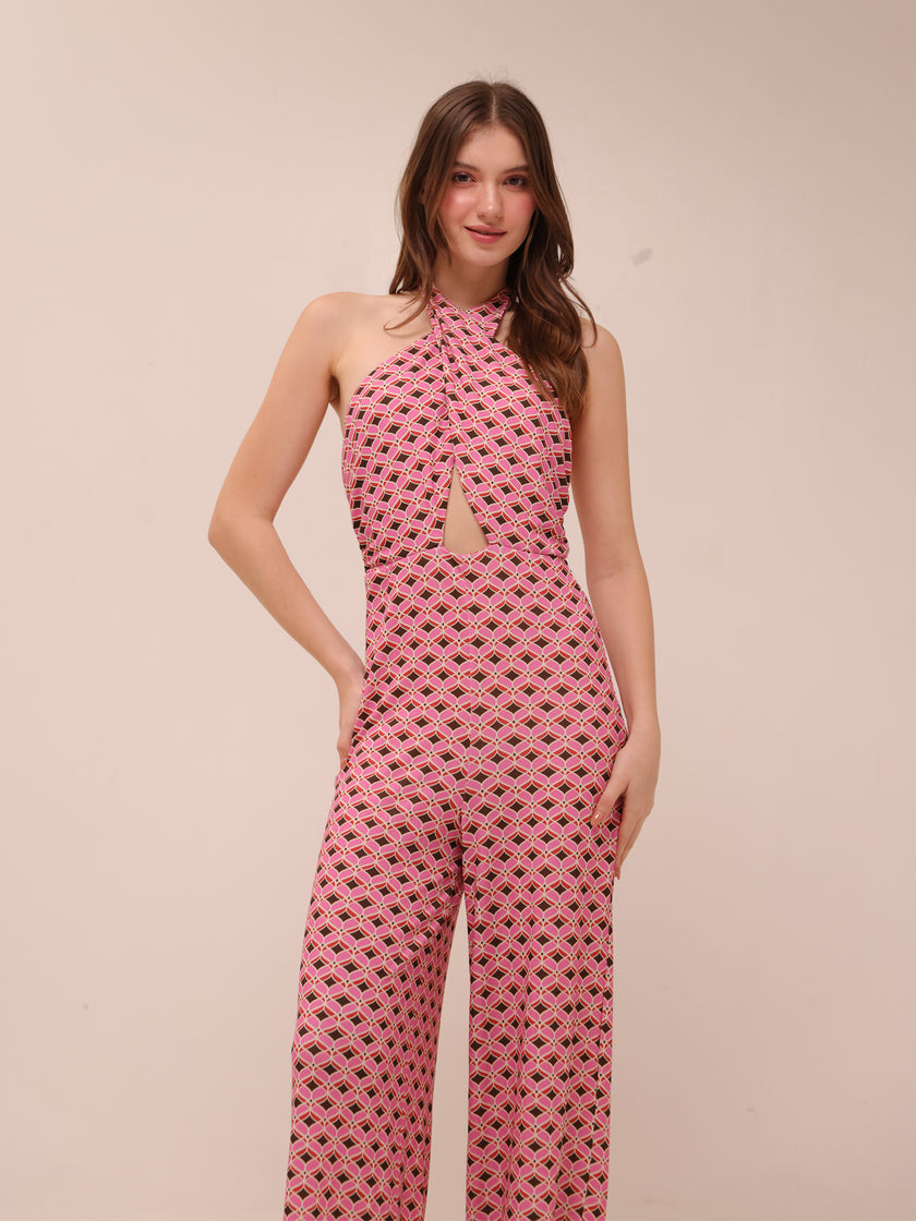 Pink Mosaic Jumpsuit