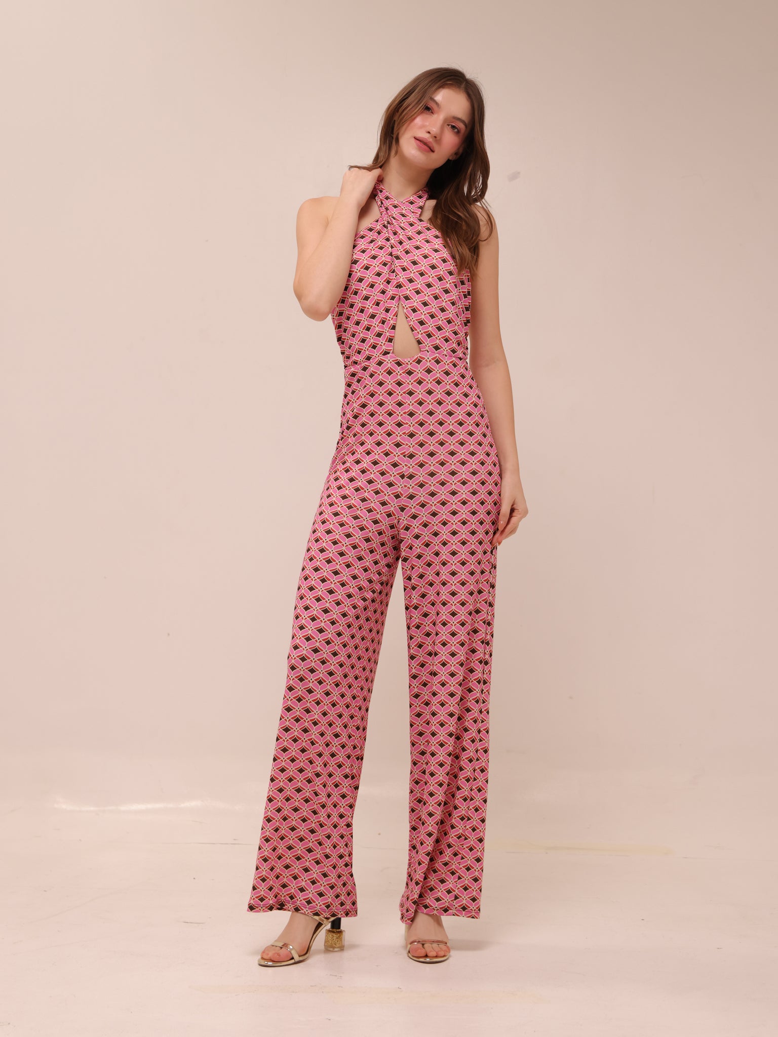 Pink Mosaic Jumpsuit